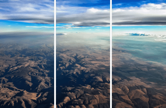 Earth and Sky Three Panel