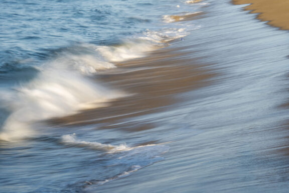 Ocean Landscape Fine Art titled Wispy Shoreline by Philip J. Guettler.